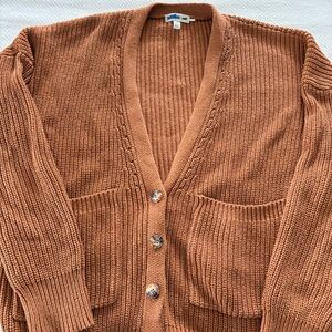 Toad&Co Warm Tan Cardigan Sweater